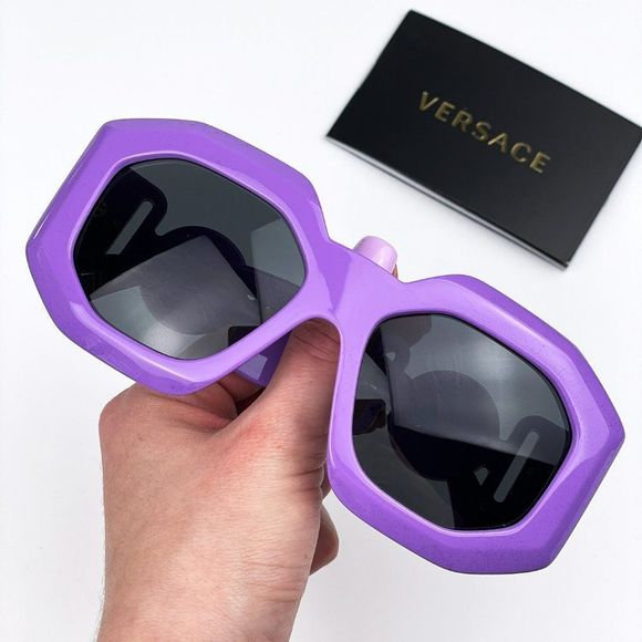 Versace VE4424U 536687 Sunglasses MEDUSA BIGGIE Lilak Gray Oversized Women main image 9